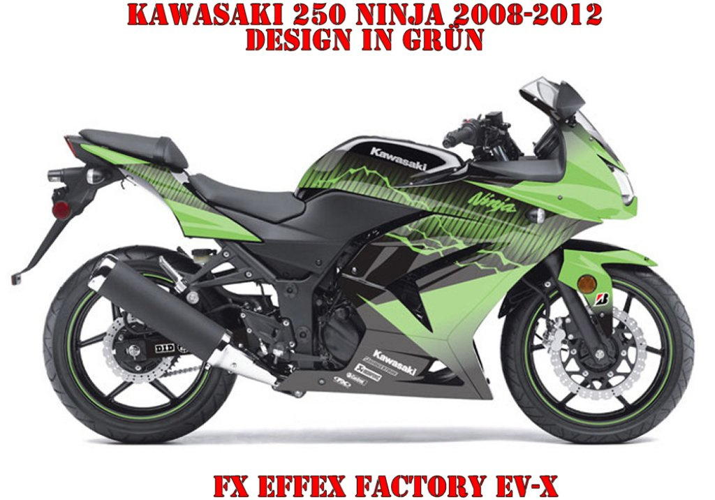 EV-X Grün für Kawasaki Ninja 650 2009-2011